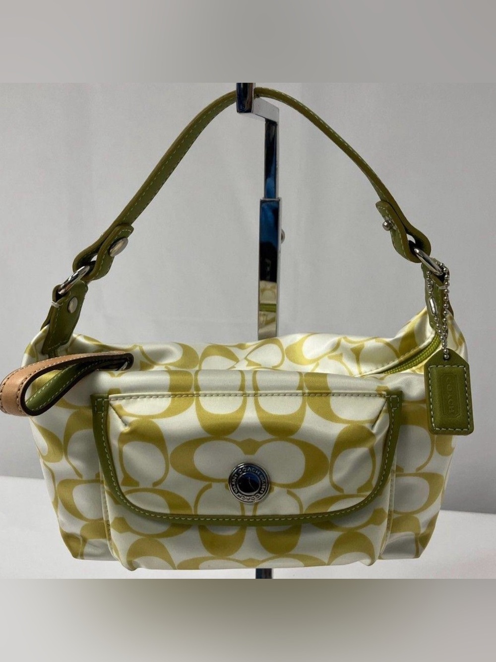 Coach Hampton Signature Sateen Pouch
